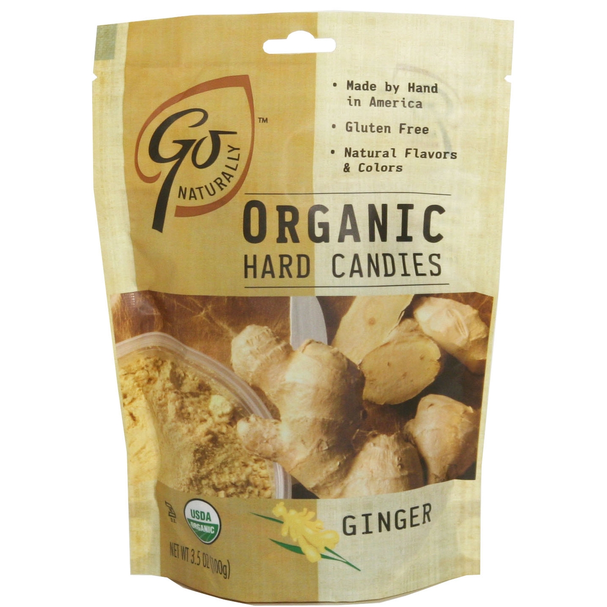 Organic Hard Candy Ginger • Wrapped Candy • Bulk Candy • Oh Nuts®